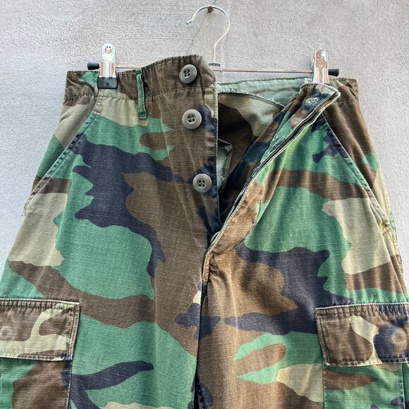 80s Military Woodland Camouflage Cargo Pants - Picture 8 of 9